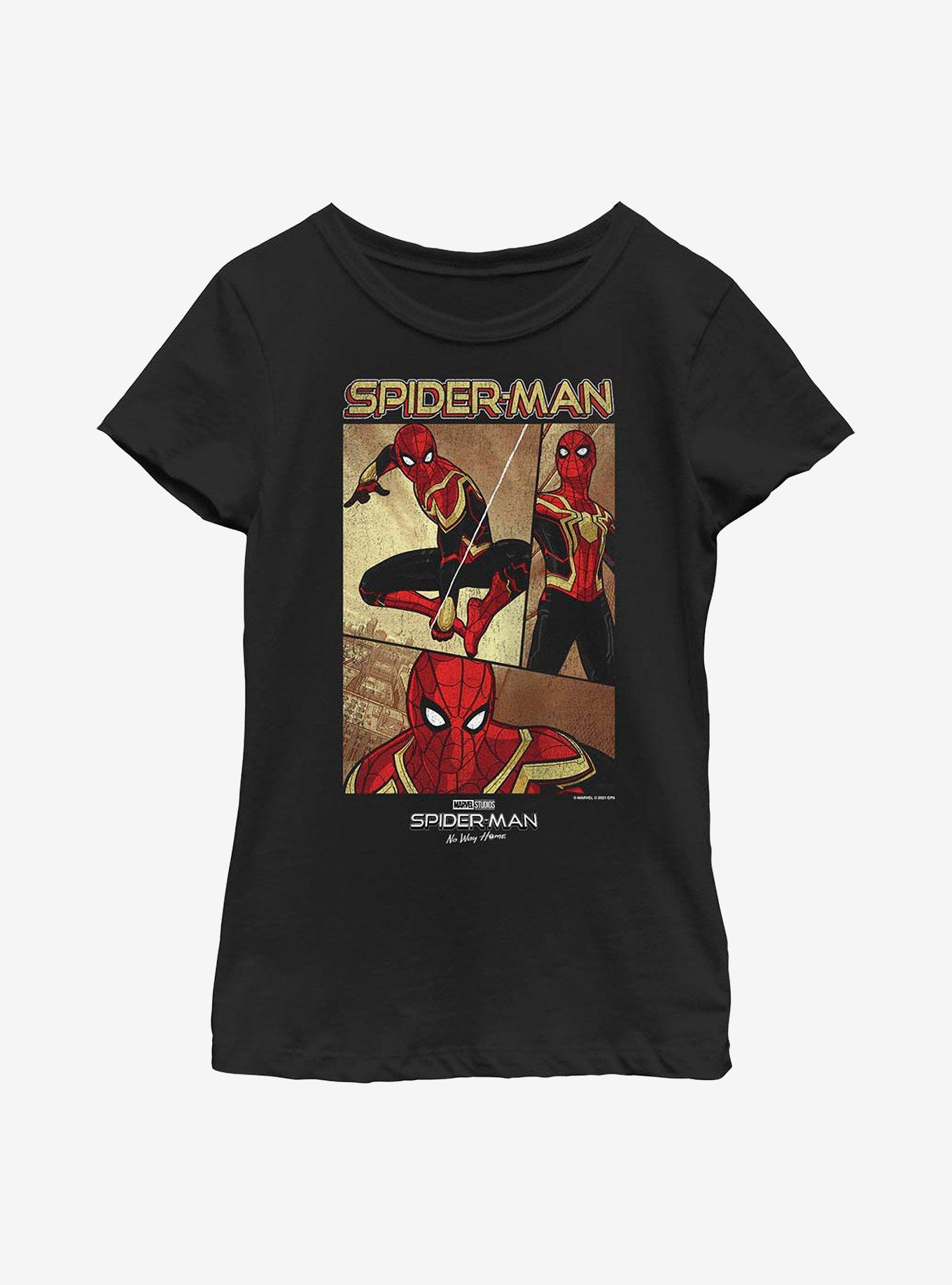 Marvel Spider-Man: No Way Home Three Panel Spidey Youth Girls T-Shirt, , hi-res