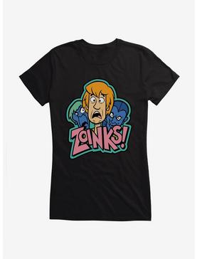 Scooby-Doo Zoinks Monsters Behind Shaggy Girls Girls T-Shirt, , hi-res
