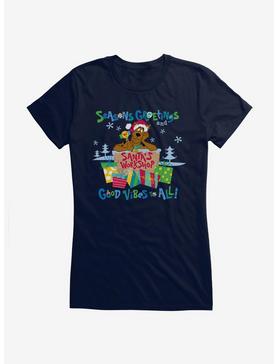 Scooby-Doo Seasons Greetings Good Vibes Girls T-Shirt, , hi-res
