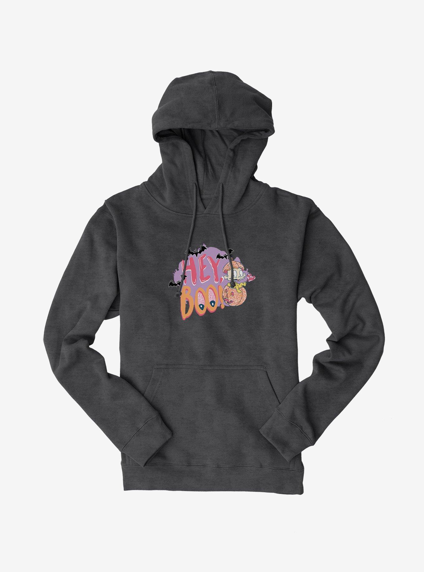 Rugrats Halloween Dil Hey Boo! Pumpkin Hoodie, CHARCOAL HEATHER, hi-res