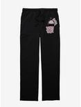 Floral Boba Pajama Pants, BLACK, hi-res