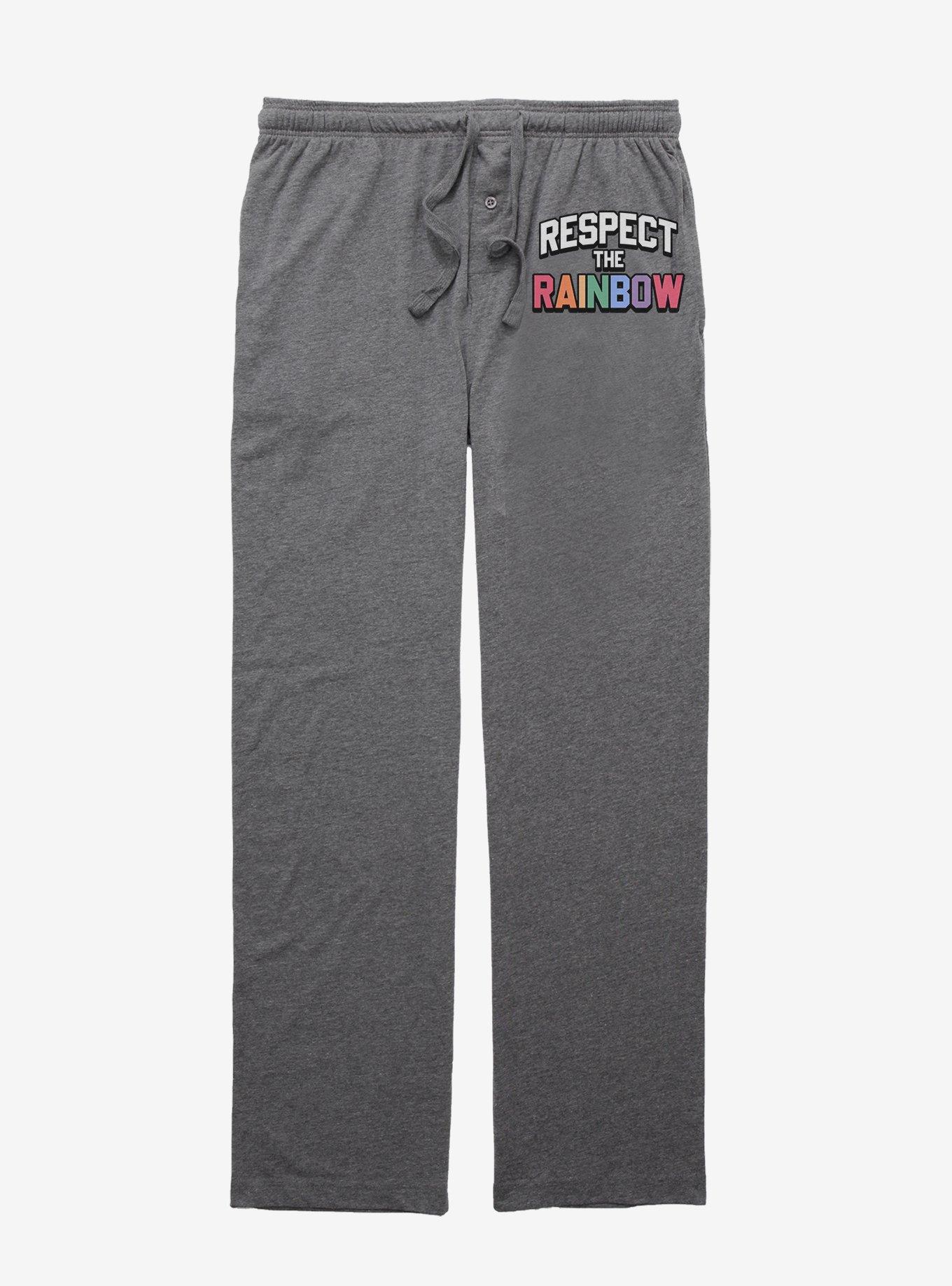 Respect The Rainbow Pajama Pants, GRAPHITE HEATHER, hi-res