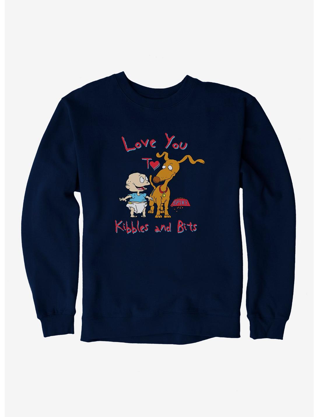 Rugrats Spike And Tommy I Love You To Kibbles And Bits Sweatshirt, , hi-res