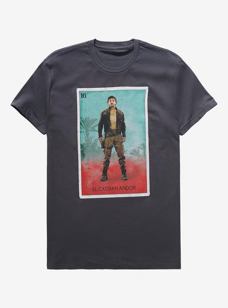 Star Wars: Rogue One Cassian Andor Mexican Lottery Card T-Shirt ...