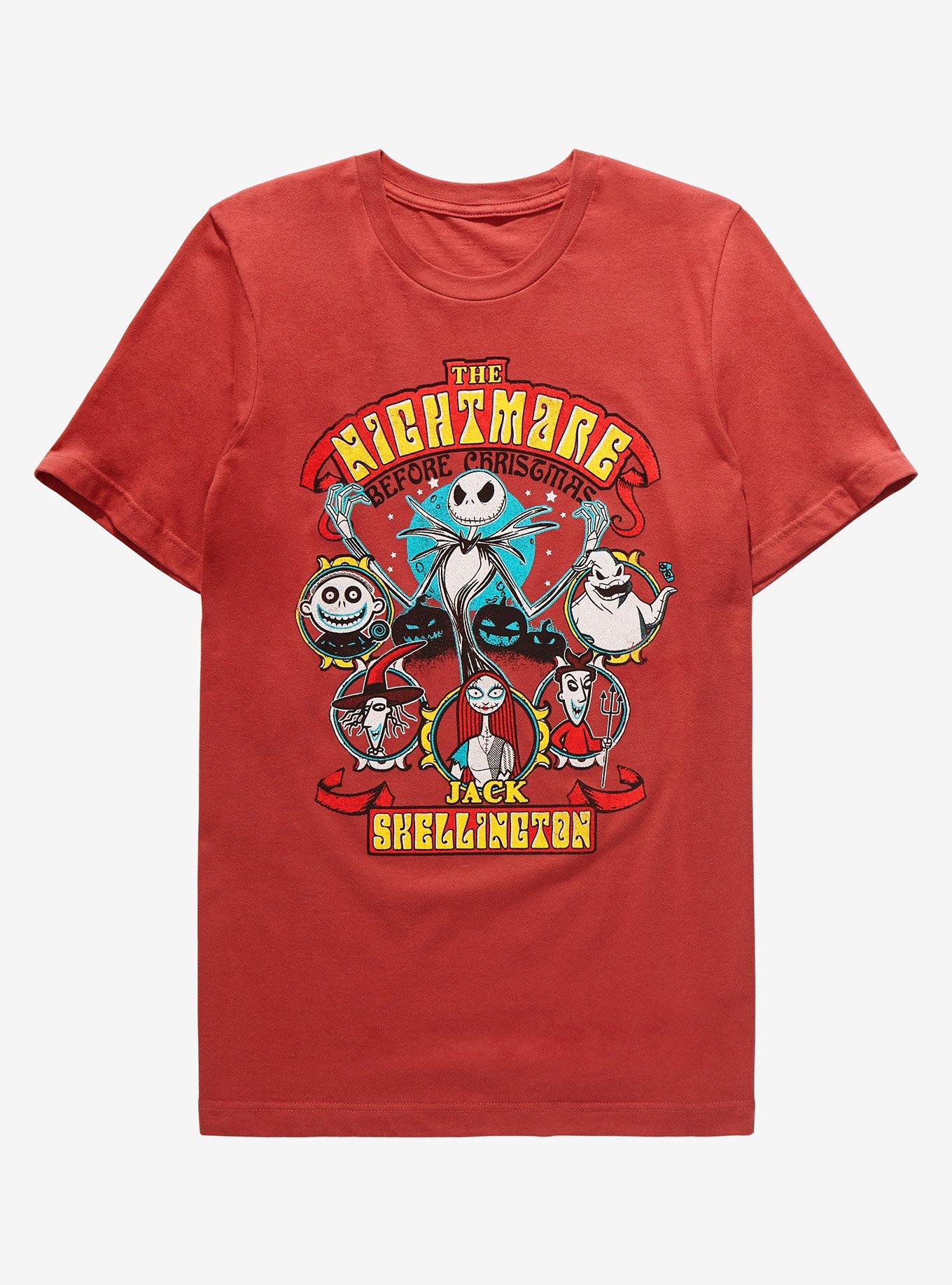 Disney Nightmare Before Christmas Jack Skellington Circus T-Shirt - BoxLunch Exclusive, TOMATO RED, hi-res