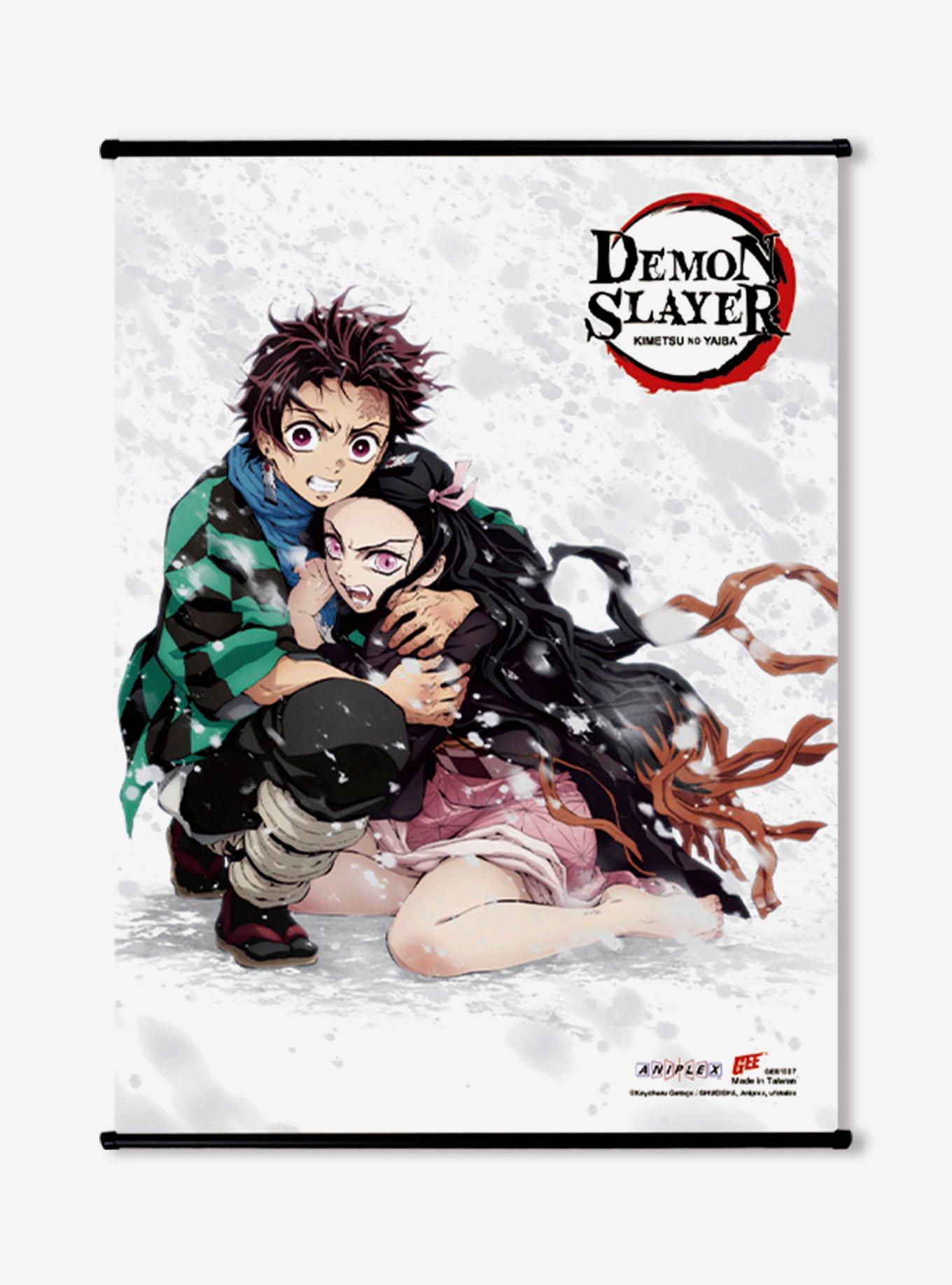 Demon Slayer: Kimetsu No Yaiba Tanjiro & Nezuko Wall Scroll, , hi-res