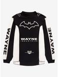 DC Comics Batman Wayne Industries Motocross Jersey - BoxLunch Exclusive, BLACK, hi-res