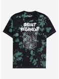 Attack on Titan Scout Regiment Logo Tie-Dye T-Shirt - BoxLunch Exclusive, TIE DYE, hi-res