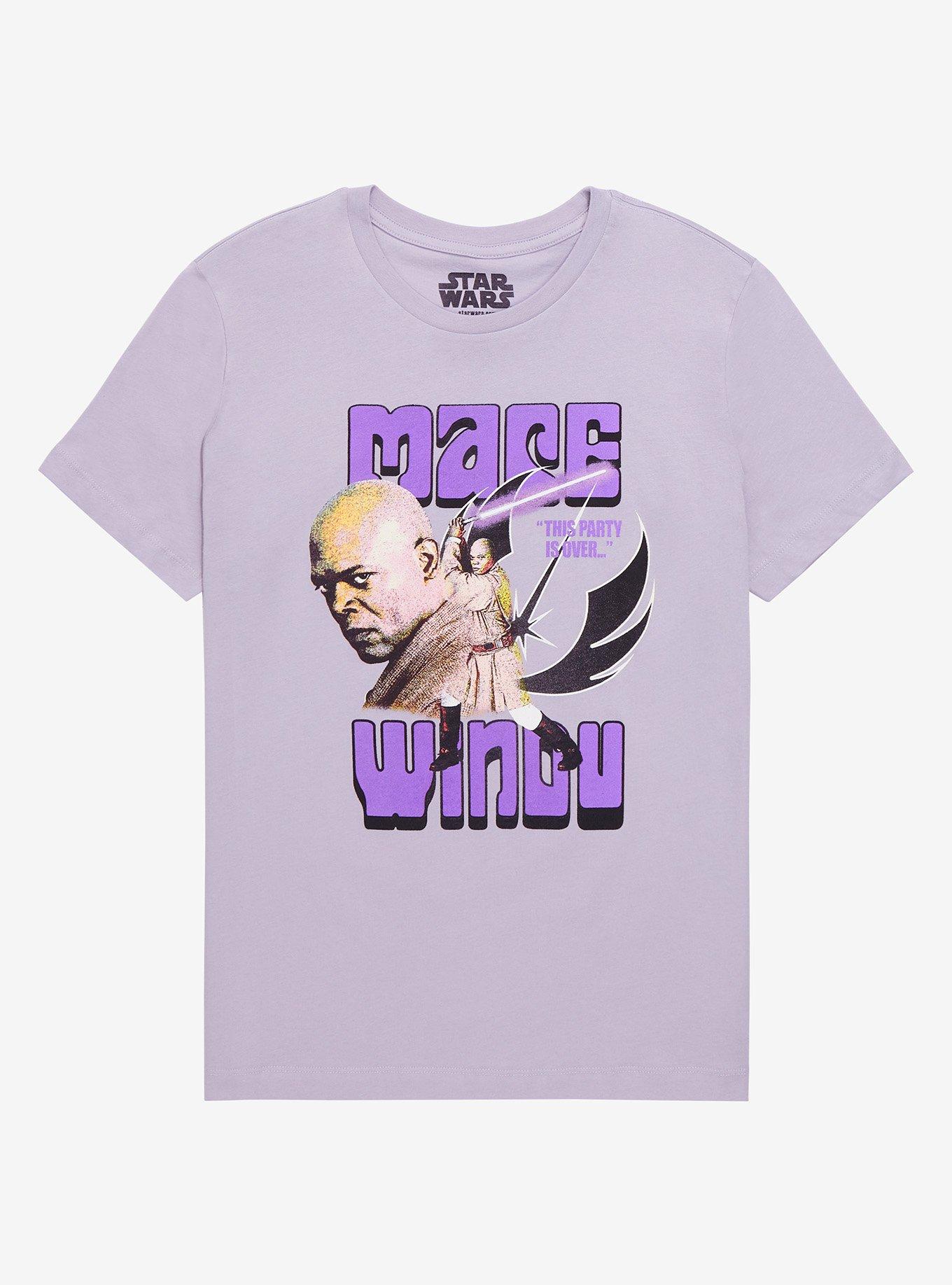 Star Wars Mace Windu T-Shirt - BoxLunch Exclusive, DARK PURPLE, hi-res