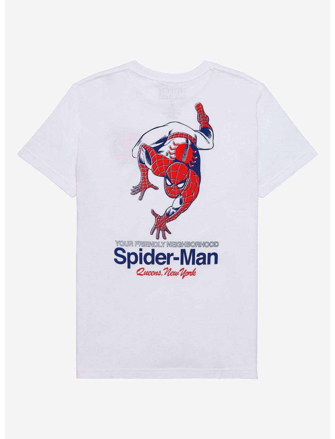Marvel Spider-Man Queens, New York T-Shirt - BoxLunch Exclusive, OFF WHITE, hi-res