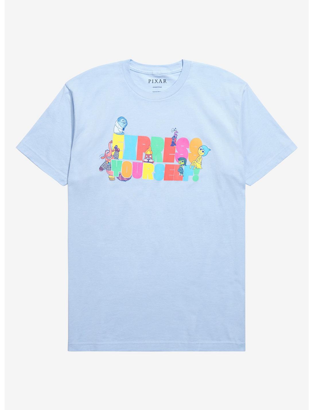 Disney Pixar Inside Out Express Yourself T-Shirt - BoxLunch Exclusive, LIGHT BLUE, hi-res