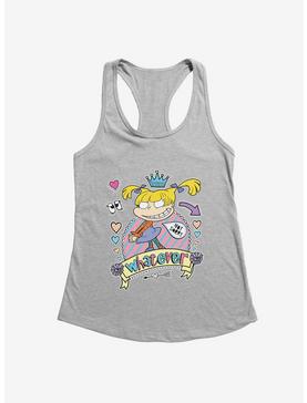 Rugrats Angelica Whatever, Not Sorry Girls Tank, HEATHER, hi-res