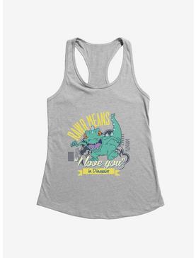 Rugrats Reptar Rawr Means I Love You In Dinosaur Girls Tank, HEATHER, hi-res