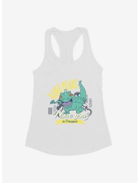 Rugrats Reptar Rawr Means I Love You In Dinosaur Girls Tank, WHITE, hi-res