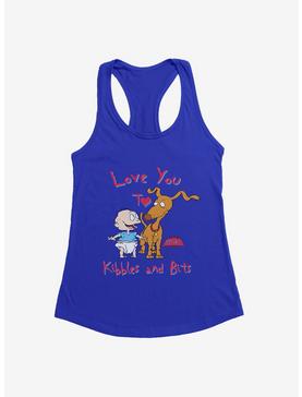 Rugrats Spike And Tommy I Love You To Kibbles And Bits Girls Tank, ROYAL, hi-res