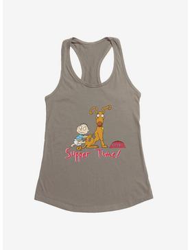Rugrats Spike And Tommy Supper Time! Girls Tank, WARM GRAY, hi-res