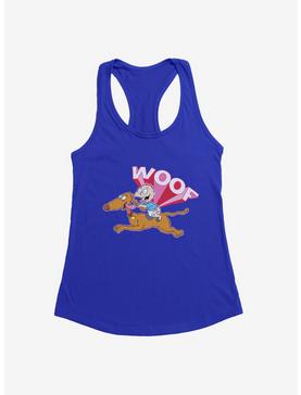 Rugrats Spike And Tommy Woof Girls Tank, ROYAL, hi-res