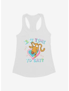 Rugrats Spike Is It Time To Eat? Girls Tank, WHITE, hi-res