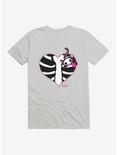Emily The Strange Cat Heart T-Shirt, SILVER, hi-res