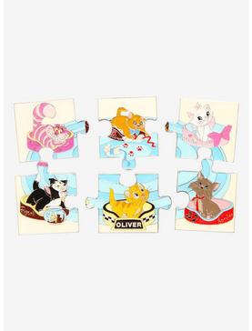Loungefly Disney Cat Character Portraits Puzzle Blind Box Enamel Pin - BoxLunch Exclusive, , hi-res