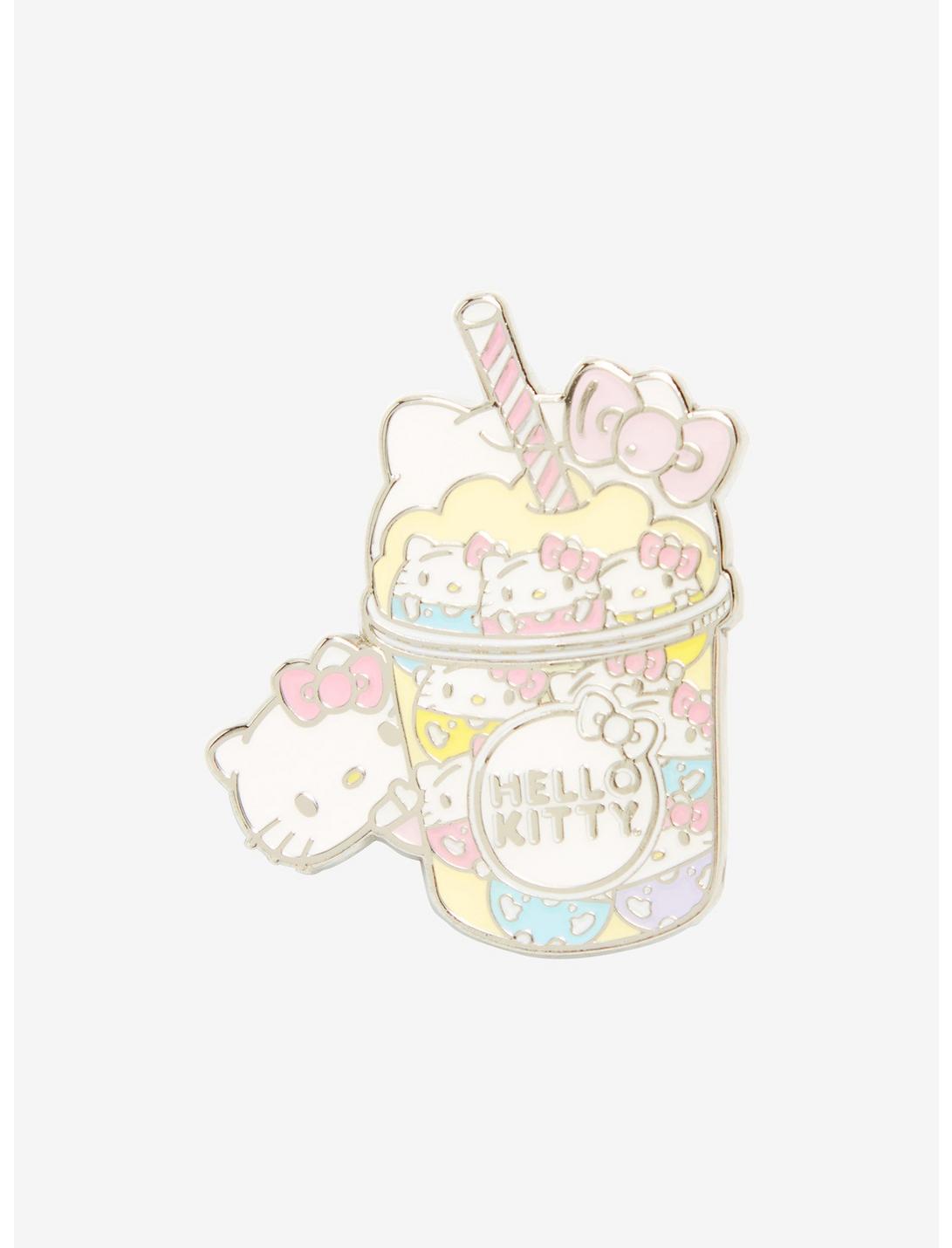 Loungefly Sanrio Hello Kitty Boba Cup Enamel Pin - BoxLunch Exclusive, , hi-res