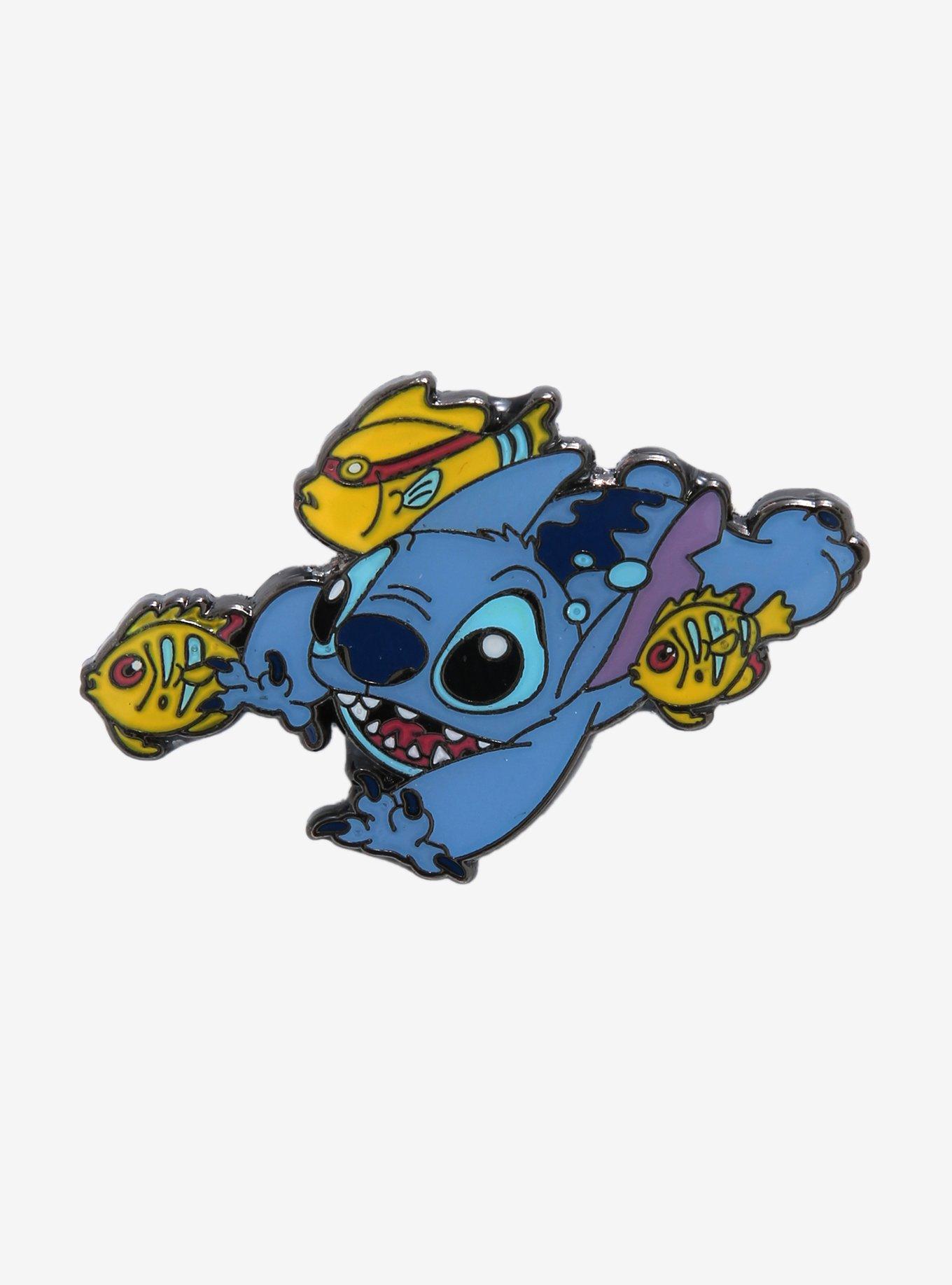 Loungefly Disney Lilo & Stitch Swimming with Stitch & Fishes Enamel Pin -  BoxLunch Exclusive