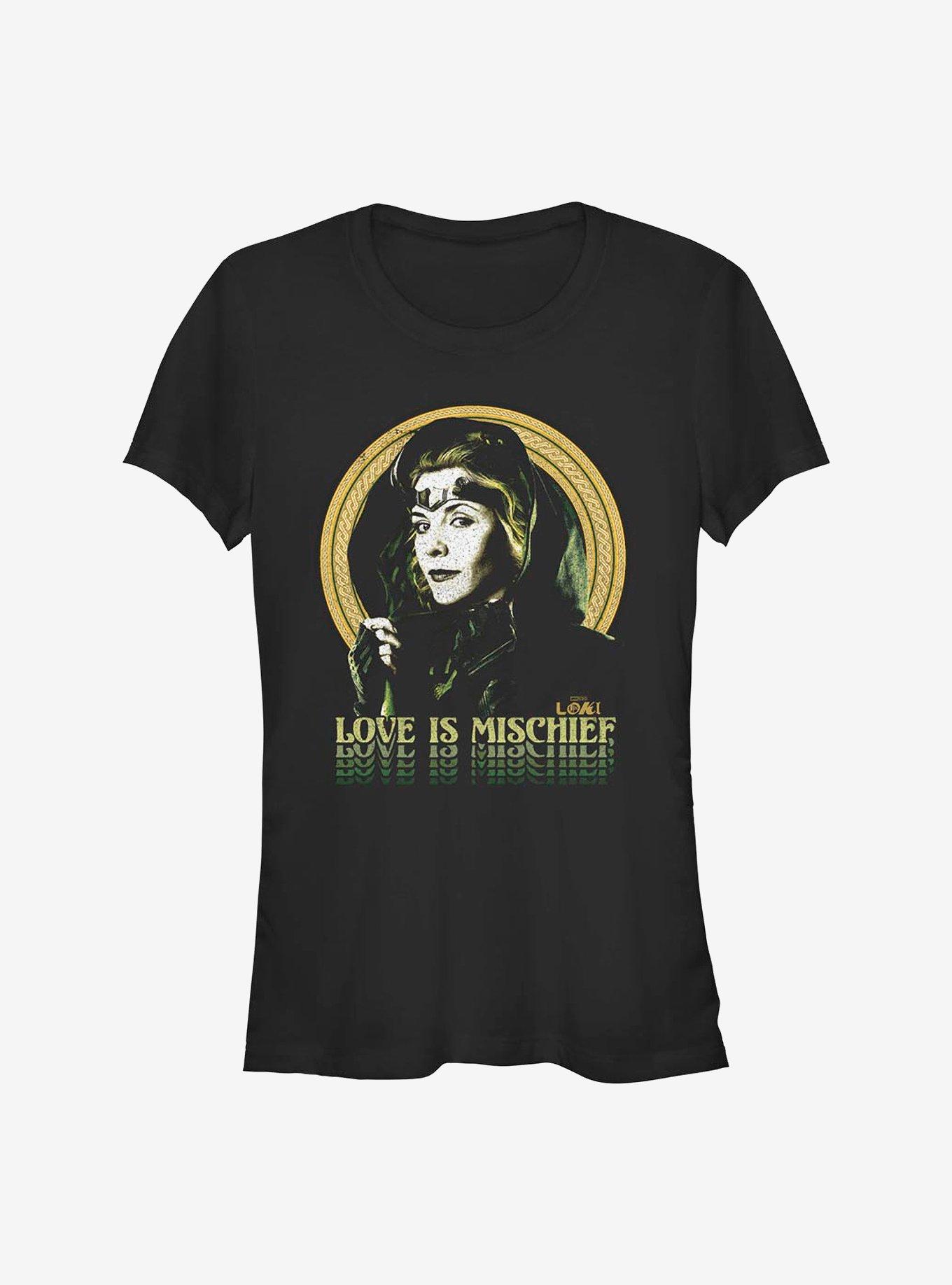 Marvel Loki For Sylvie Love Is Mischief Girls T-Shirt
