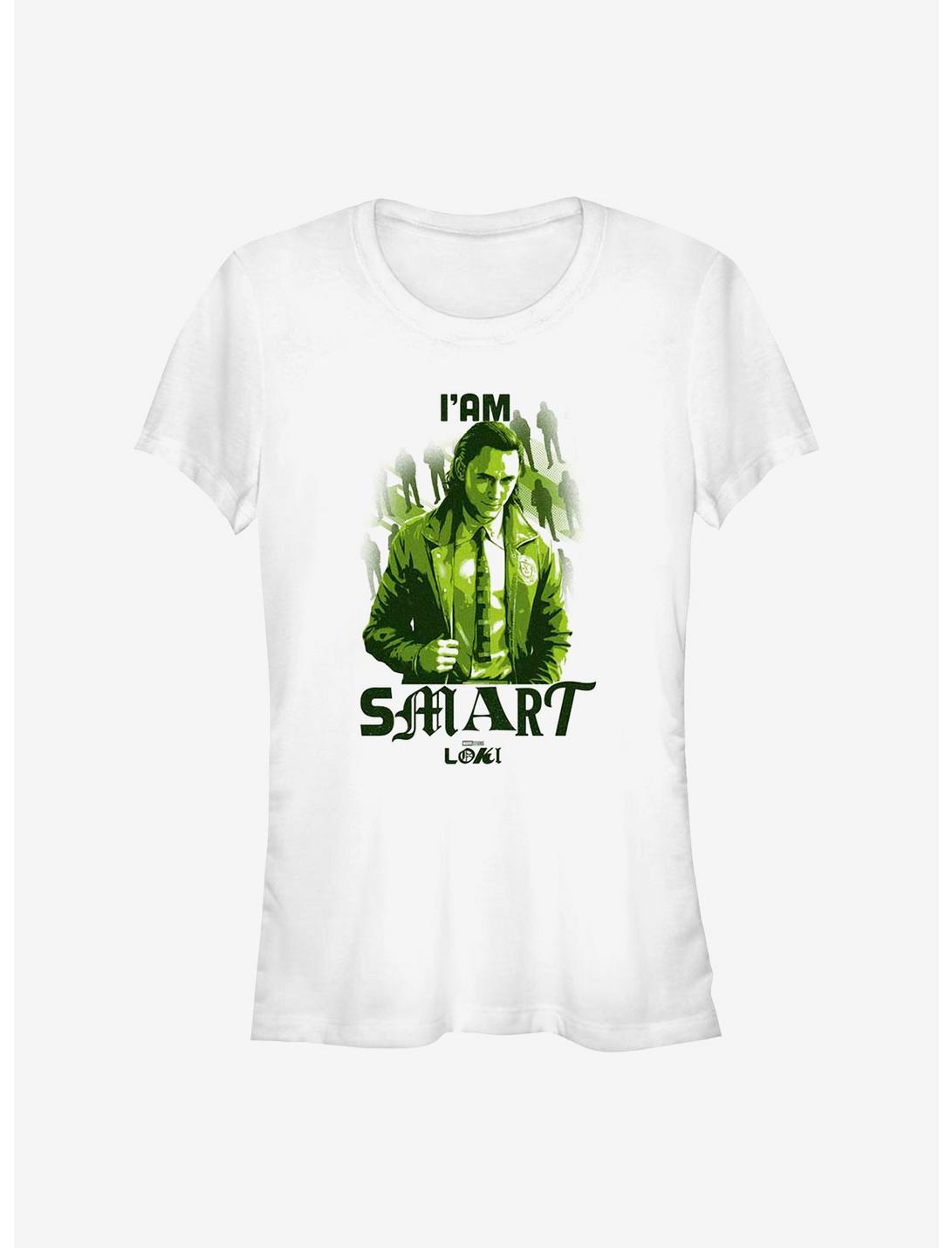 Marvel Loki Mischievous I'Am Smart Girls T-Shirt, WHITE, hi-res