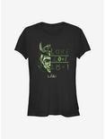 Marvel Loki Symbols Girls T-Shirt, BLACK, hi-res
