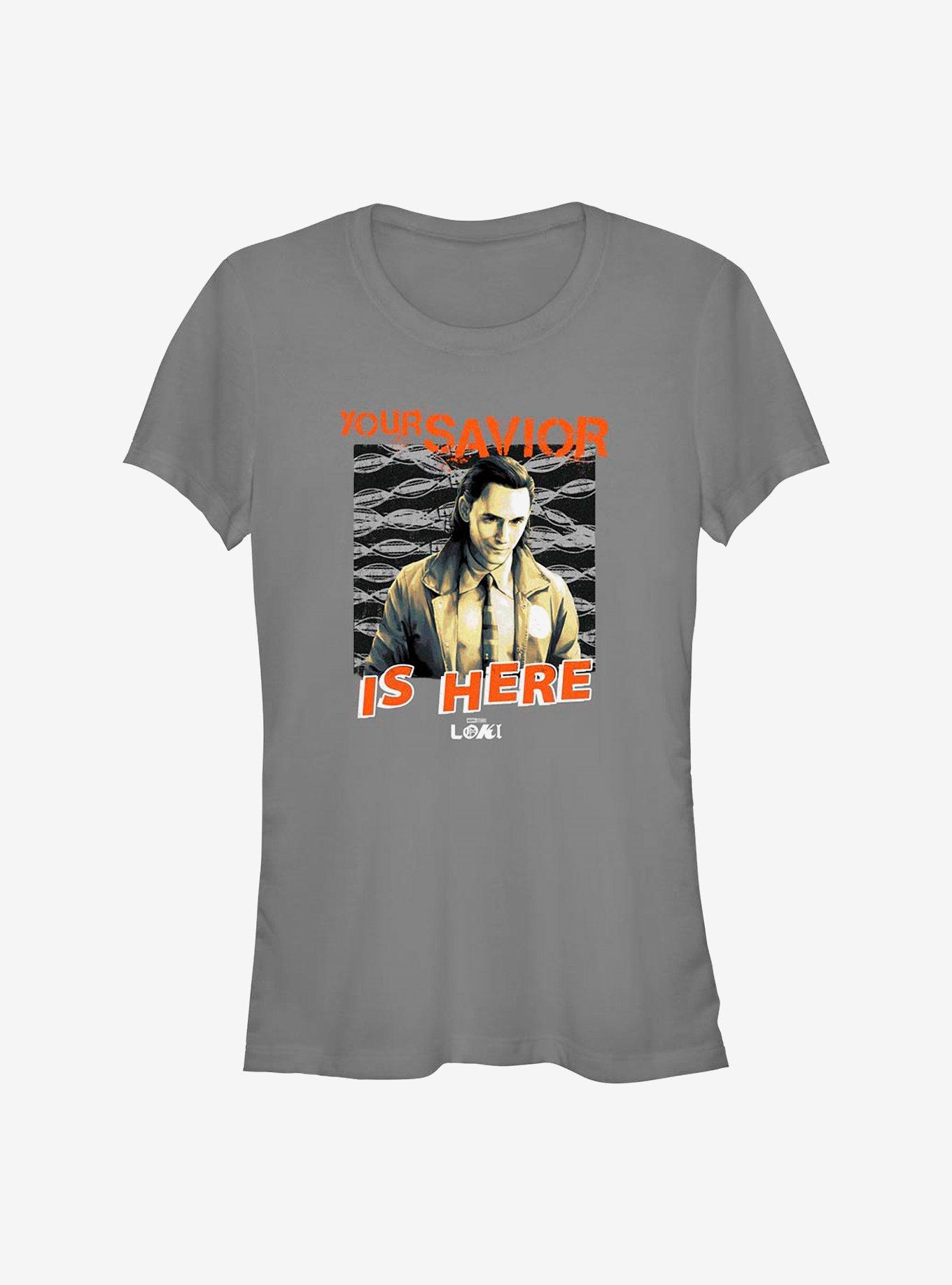 Marvel Loki Your Savior Is Here Girls T-Shirt, , hi-res