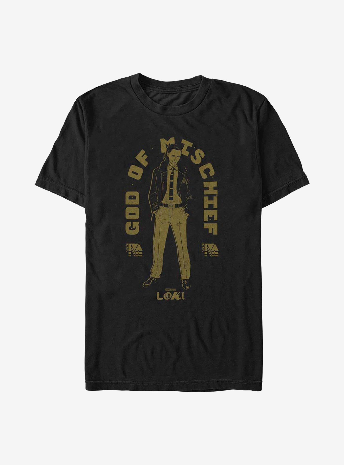 Marvel Loki God Of Mischief T-Shirt, BLACK, hi-res