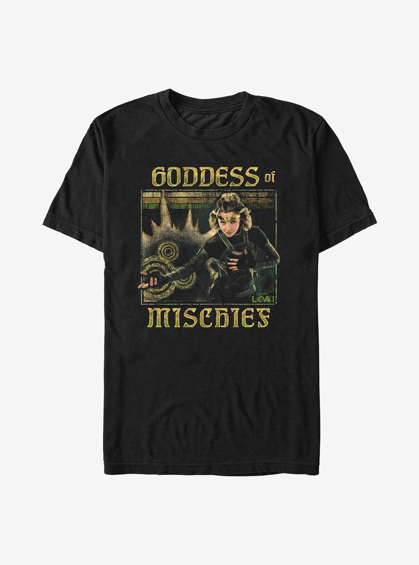 Marvel Loki Goddess Of Mischief T-Shirt, BLACK, hi-res