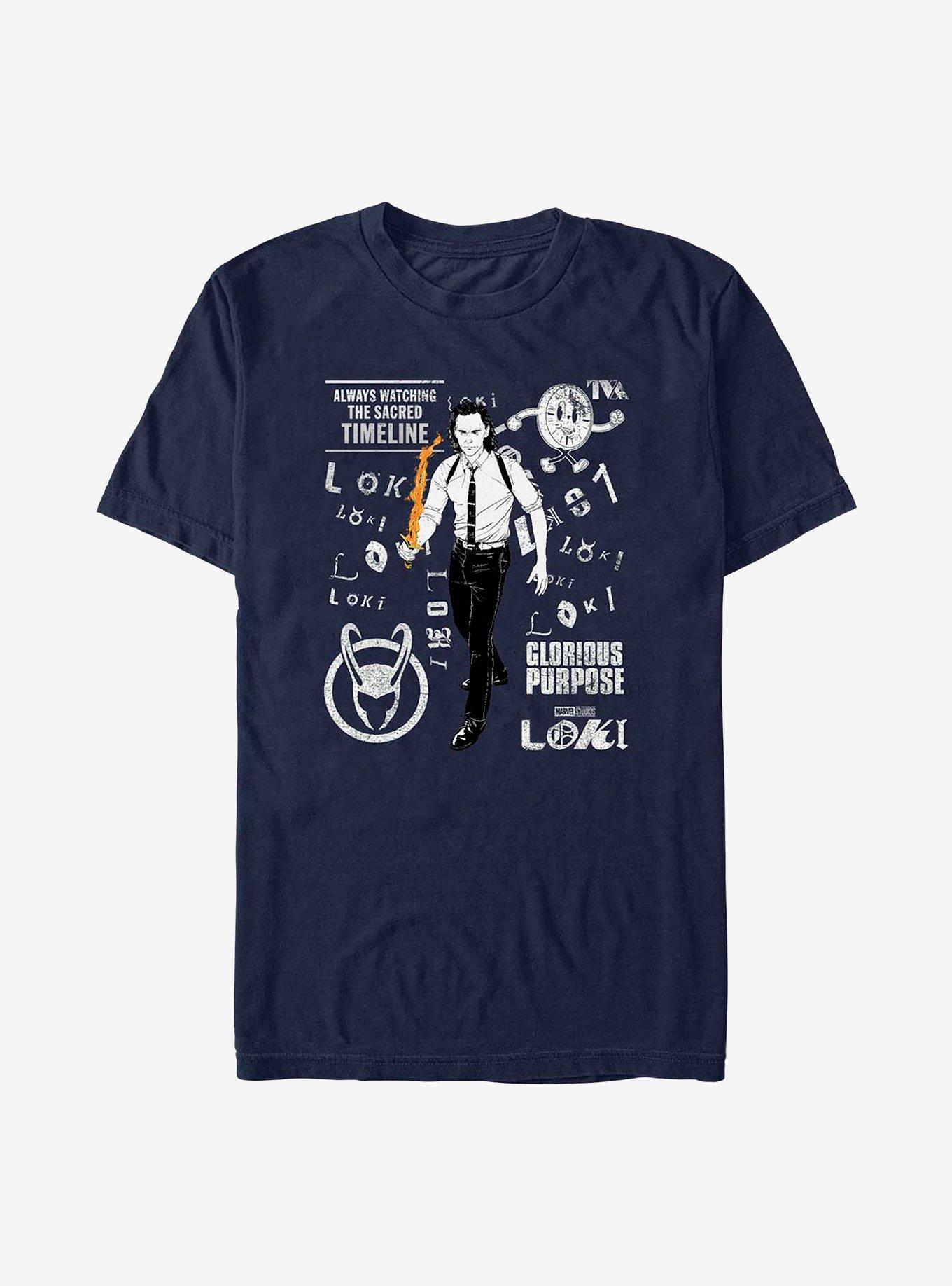 Marvel Loki Loki Scramble T-Shirt, NAVY, hi-res