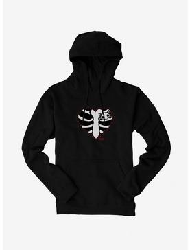 Emily The Strange Red Heart Cavity Hoodie, , hi-res