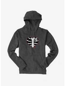 Emily The Strange Red Heart Cavity Hoodie, , hi-res