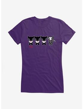 Emily The Strange Love You To Death Girls T-Shirt, PURPLE, hi-res