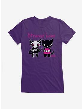 Emily The Strange Strange Love Girls T-Shirt, PURPLE, hi-res