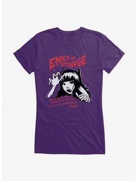 Emily The Strange Mind Of A Monster Girls T-Shirt, PURPLE, hi-res