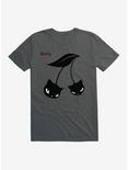 Emily The Strange Black Cherry Cats T-Shirt, CHARCOAL, hi-res