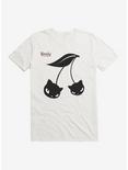 Emily The Strange Black Cherry Cats T-Shirt, WHITE, hi-res