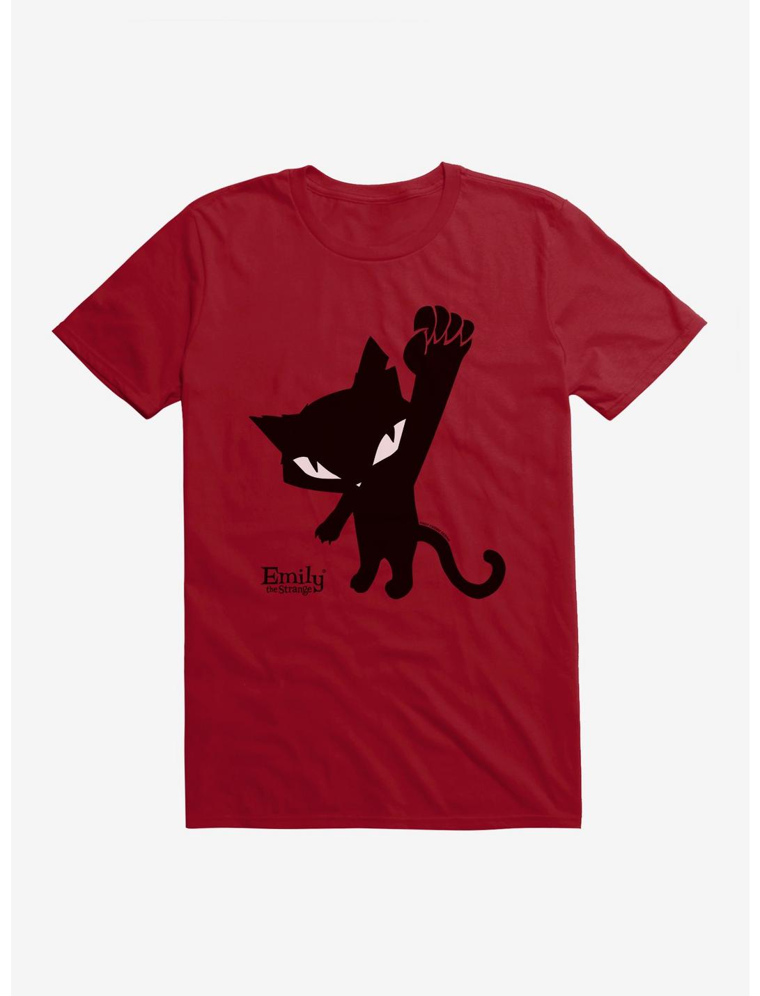 Emily The Strange Power To The Cat T-Shirt, INDEPENDENCE RED, hi-res