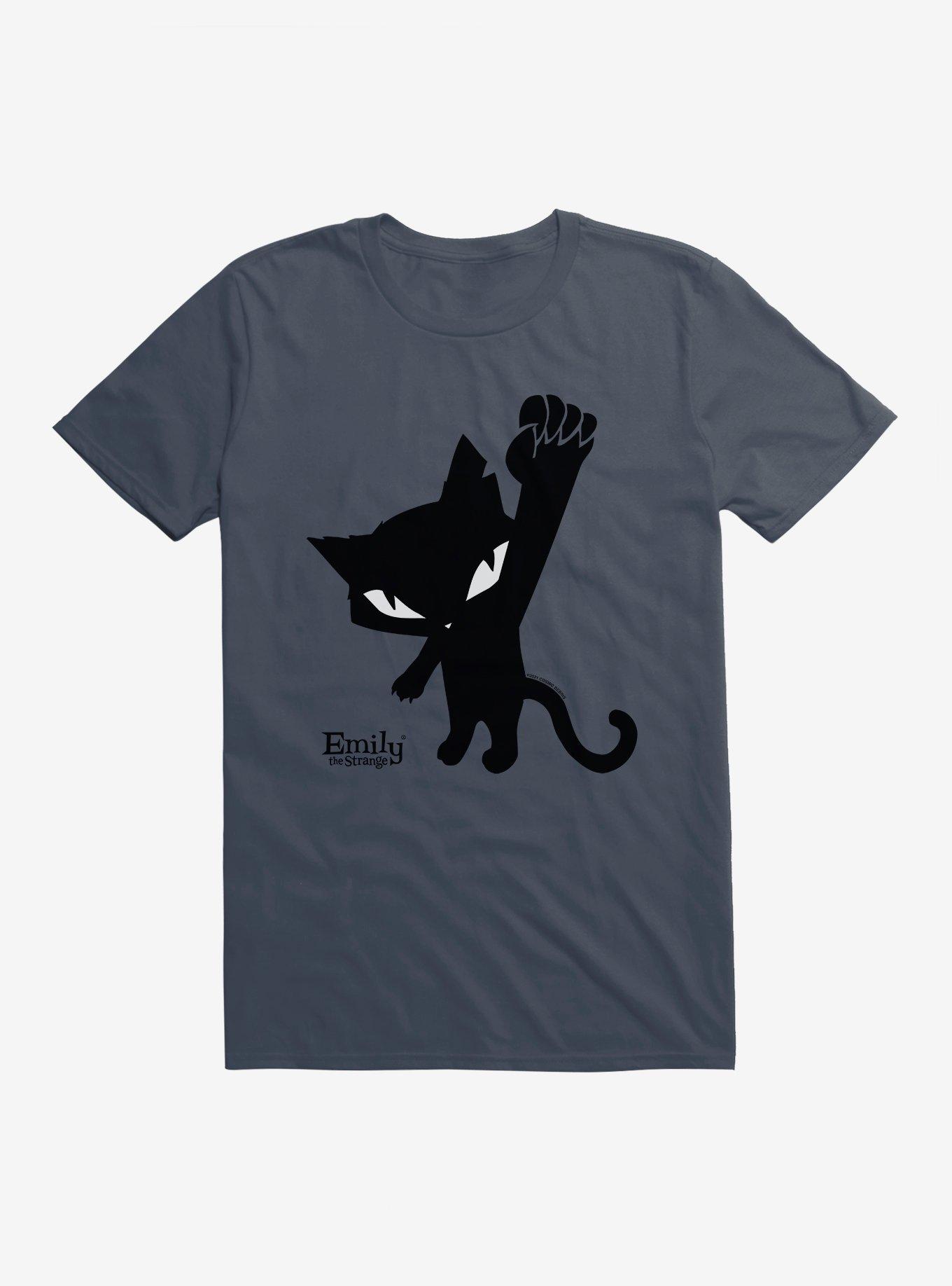 Emily The Strange Power To The Cat T-Shirt, LAKE, hi-res