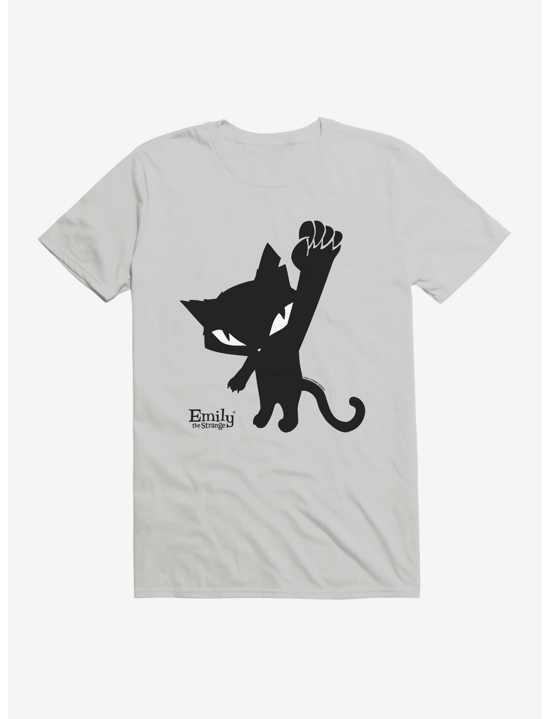Emily The Strange Power To The Cat T-Shirt, SILVER, hi-res