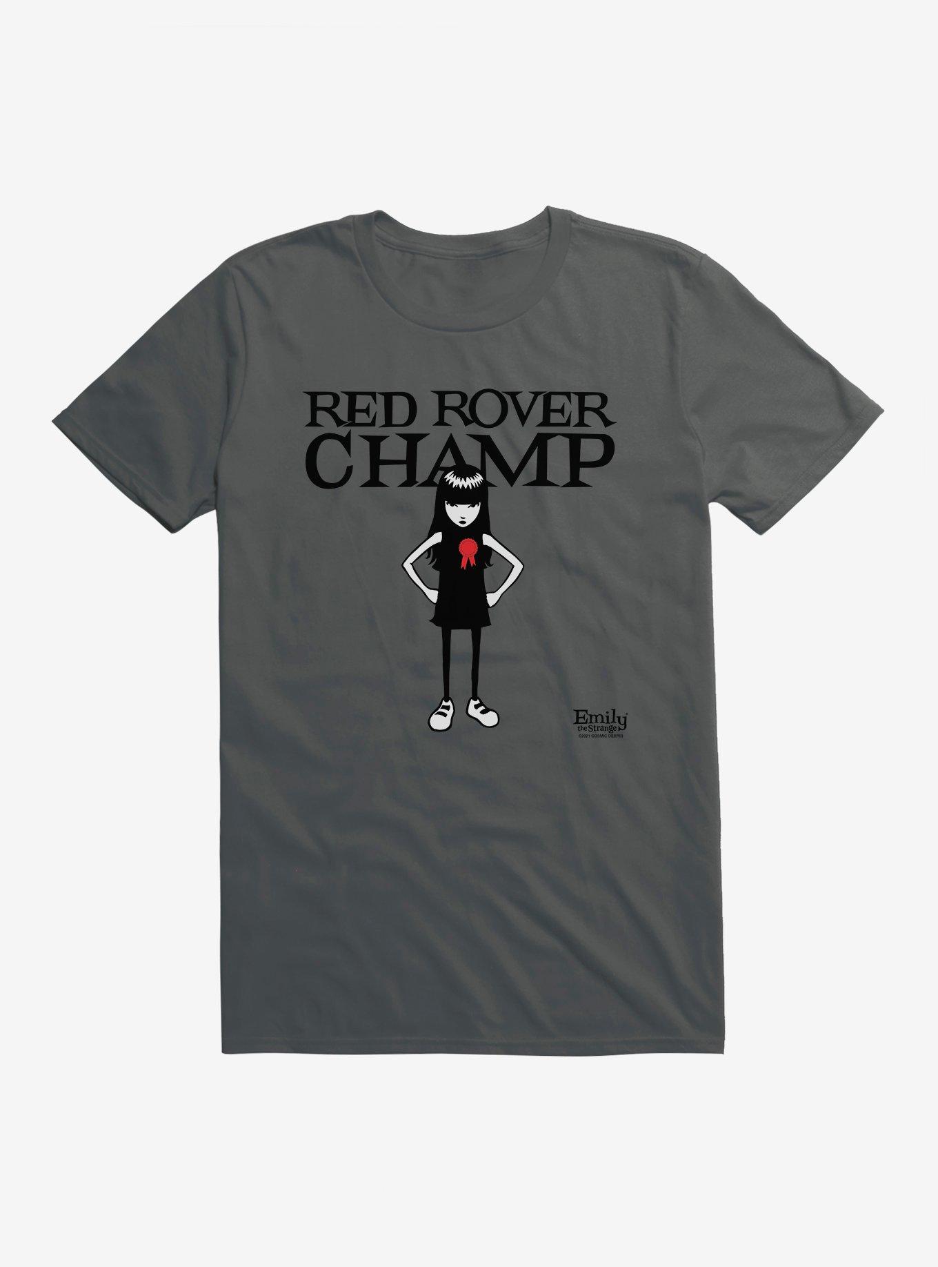 Emily The Strange Red Rover Champ T-Shirt, CHARCOAL, hi-res