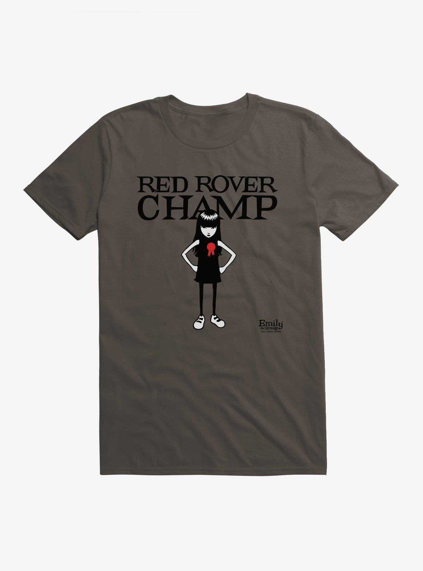 Emily The Strange Red Rover Champ T-Shirt, SMOKE, hi-res