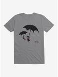 Emily The Strange Umbrella Cats T-Shirt, STORM GREY, hi-res