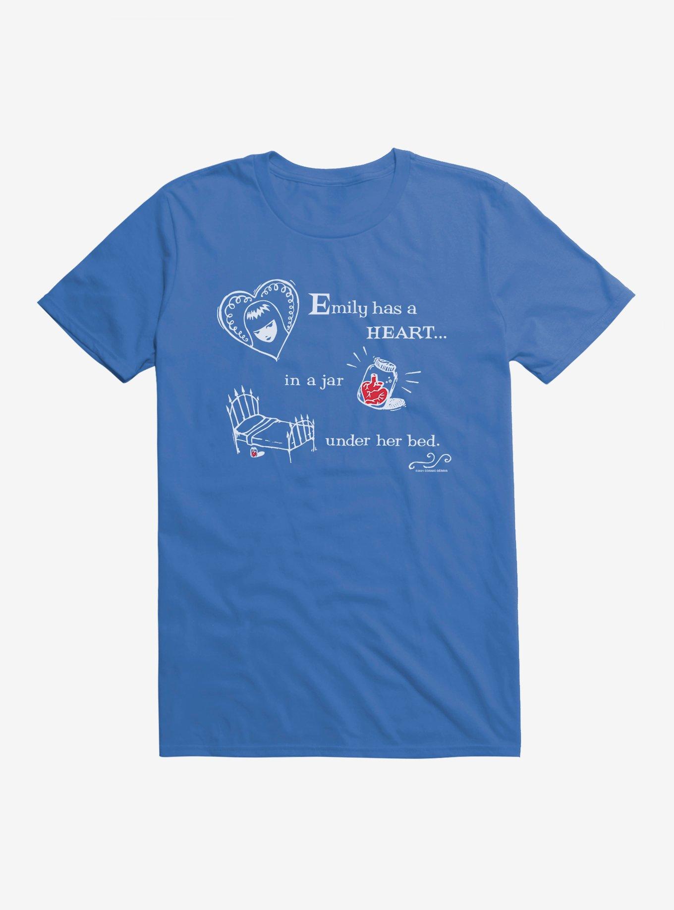Emily The Strange Heart In A Jar T-Shirt, ROYAL BLUE, hi-res