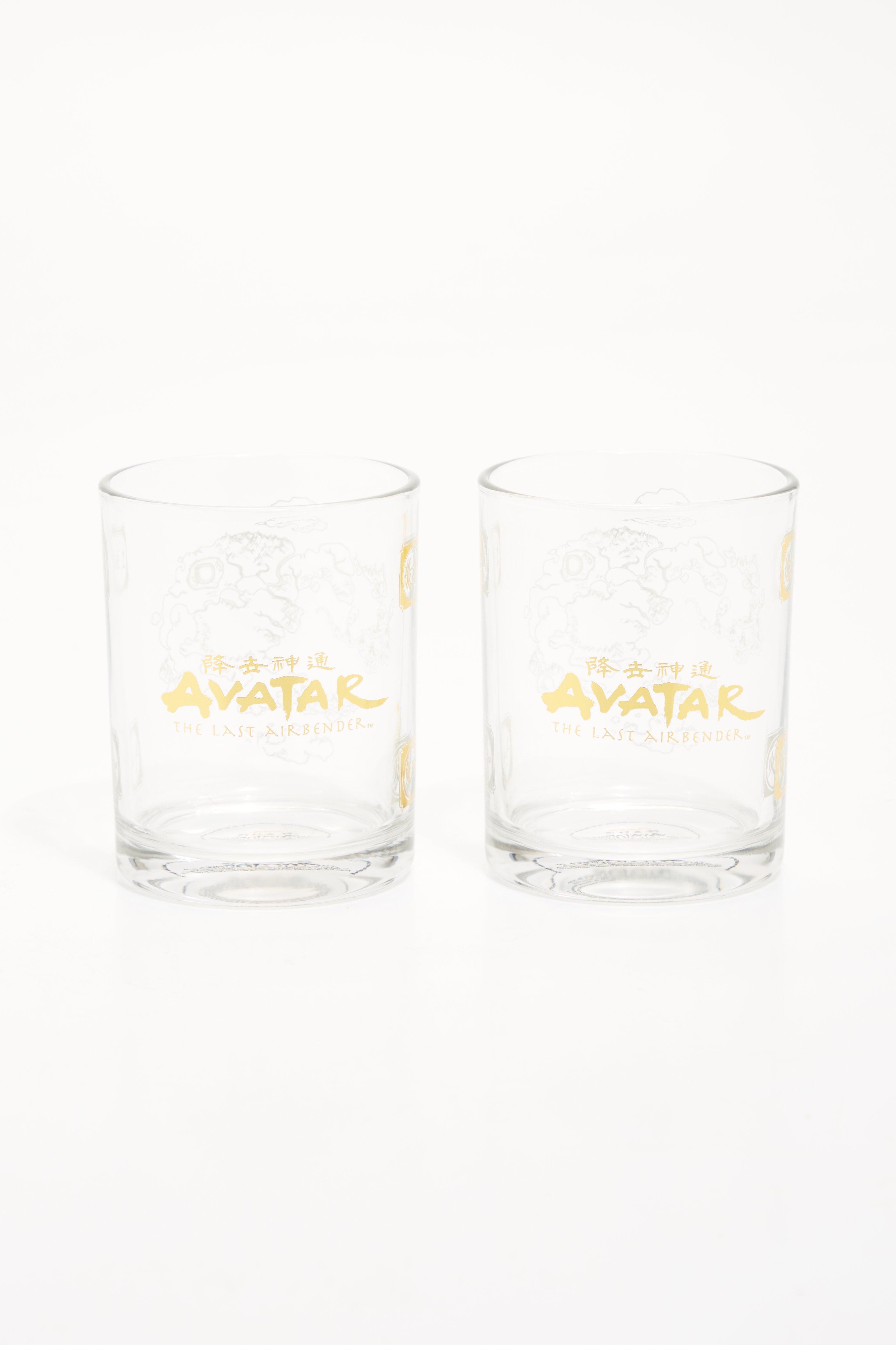 Avatar: The Last Airbender Four Nations Gold Foil Glass Set, , hi-res