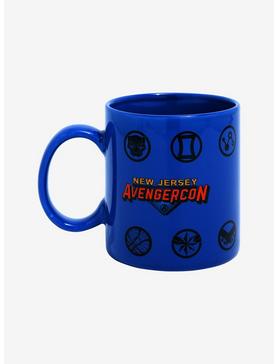 Marvel Ms. Marvel New Jersey Avengercon Logo & Avenger Icons Mug - BoxLunch Exclusive, , hi-res