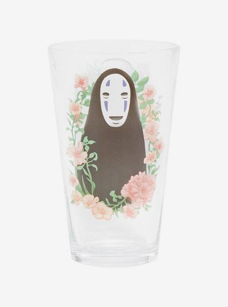 Studio Ghibli Spirited Away No-Face Floral Pint Glass